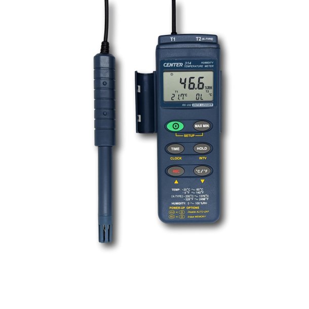 Máy đo nhiệt độ độ ẩm 2 kênh CENTER 314 8 Máy đo nhiệt độ độ ẩm 2 kênh CENTER 314