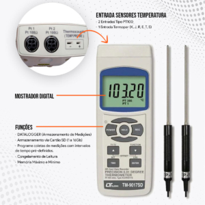 Nhiệt kế LUTRON TM-9017SD 15 TERMOMETRO CENTESIMAL DIGITAL TM9017SD