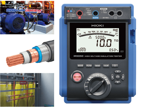 Thiết Bị Đo Điện Trở Cách Điện Hioki IR5050 5kV 9 Thiết Bị Đo Điện Trở Cách Điện Hioki IR5050 5kV - Ảnh 4