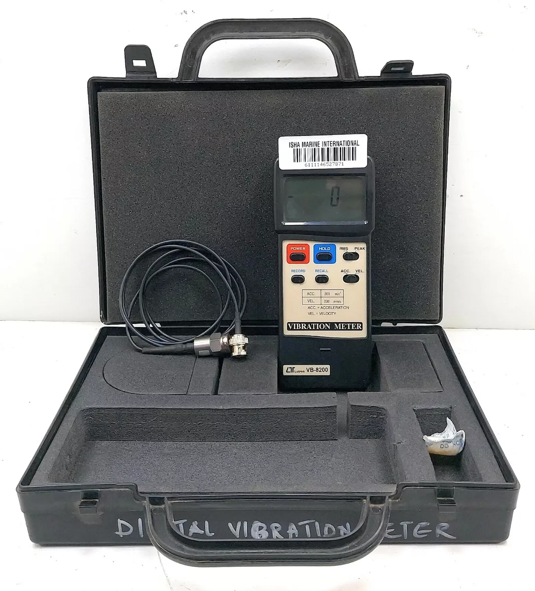 Máy đo độ rung LUTRON VB-8200 10 Máy đo độ rung LUTRON VB-8200 - Ảnh 5