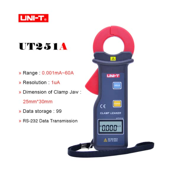 Ampe kìm đo dòng rò UNI-T UT251A 13 Ampe kìm đo dòng rò UNI-T UT251A - Ảnh 8