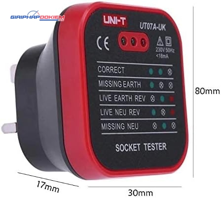 Thiết bị kiểm tra ổ cắm UNI-T UT07A-UK 13 Thiết bị kiểm tra ổ cắm UNI-T UT07A-UK - Ảnh 7