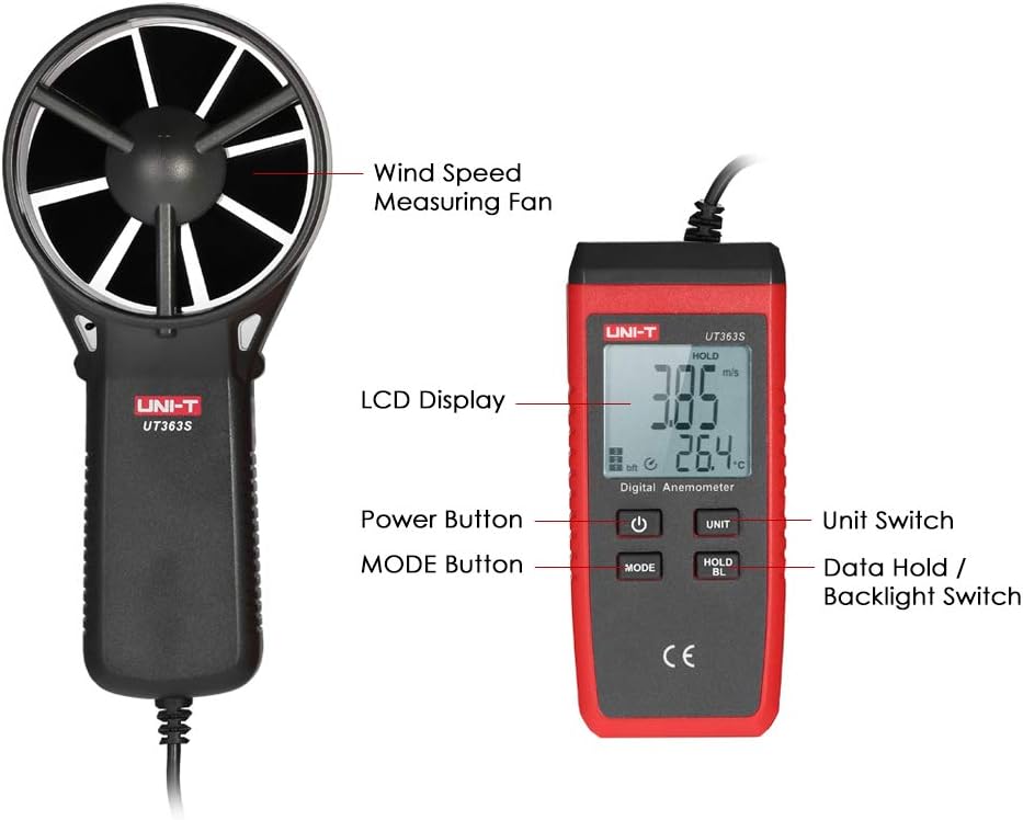 Thiết bị Đo Tốc Độ Gió Uni-T UT363S 18 Thiết bị Đo Tốc Độ Gió Uni-T UT363S - Ảnh 11