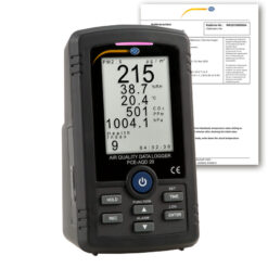 Máy đo chất lượng không khí PCE PCE-AQD 20-ICA bao gồm Chứng nhận hiệu chuẩn ISO