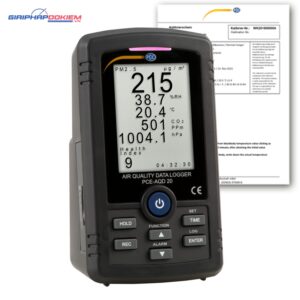 Máy đo chất lượng không khí PCE PCE-AQD 20-ICA bao gồm Chứng nhận hiệu chuẩn ISO