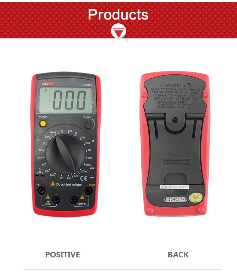 Thiết bị đo tụ điện, điện trở UNI-T UT601 11 Thiết bị đo tụ điện, điện trở UNI-T UT601 - Ảnh 6