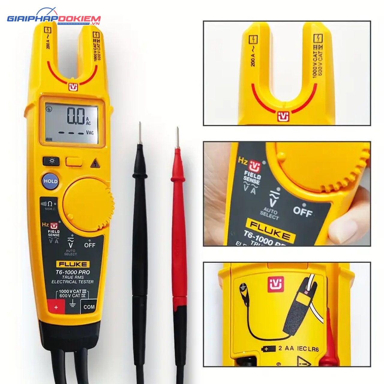 Ampe Kìm Đo Dòng AC Fluke T6-1000 PRO 20 Ampe Kìm Đo Dòng AC Fluke T6-1000 PRO - Ảnh 10