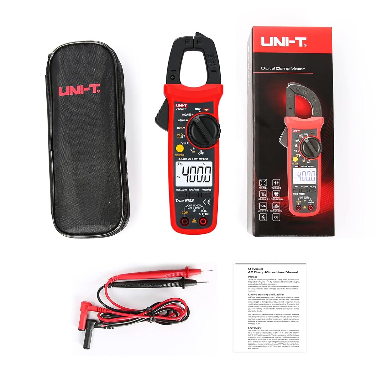 Ampe kìm AC/DC UNI-T UT203R 7 Ampe kìm AC/DC UNI-T UT203R - Ảnh 4