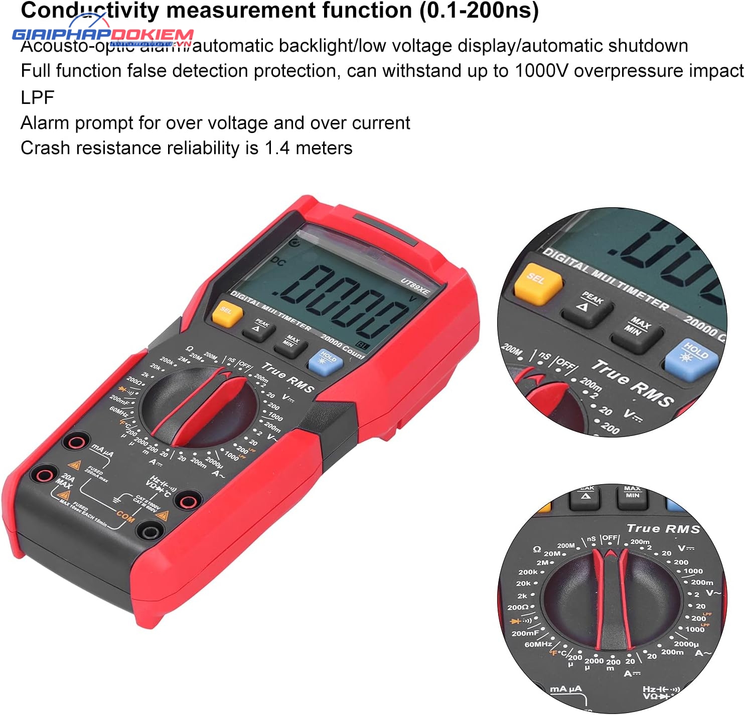 Đồng hồ vạn năng UNI-T UT89XE 8 Đồng hồ vạn năng UNI-T UT89XE - Ảnh 4