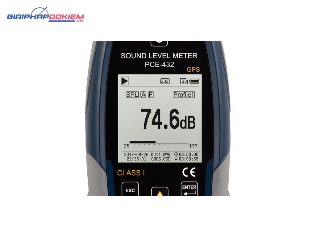 Máy đo độ ồn SPL ghi dữ liệu loại 1 có GPS PCE PCE-432 18 Máy đo độ ồn SPL ghi dữ liệu loại 1 có GPS PCE PCE-432 - Ảnh 9