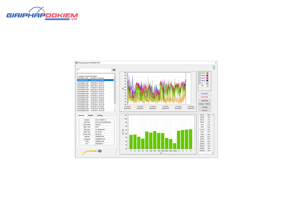 Máy đo độ ồn SPL ghi dữ liệu loại 1 có GPS PCE PCE-432 15 Máy đo độ ồn SPL ghi dữ liệu loại 1 có GPS PCE PCE-432 - Ảnh 6