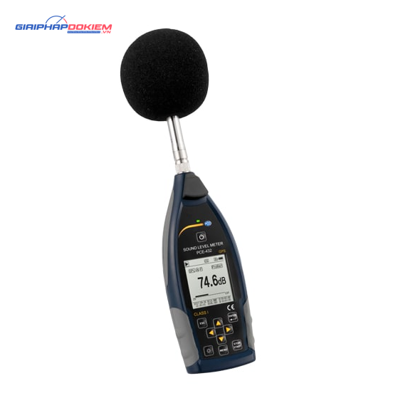 Máy đo độ ồn SPL ghi dữ liệu loại 1 có GPS PCE PCE-432 10 Máy đo độ ồn SPL ghi dữ liệu loại 1 có GPS PCE PCE-432
