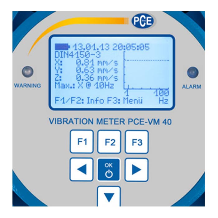 Máy đo gia tốc PCE PCE-VM 40C 7 Máy đo gia tốc PCE PCE-VM 40C - Ảnh 2