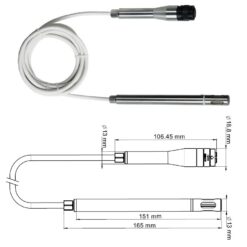 Đầu đo nhiệt độ độ ẩm KIMO SHDI-150 7 SHDI 150 dau do nhiet do do am cho C310