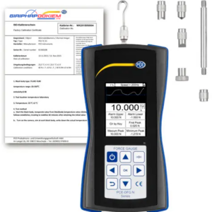 Máy đo lực PCE PCE-DFG N 10-ICA bao gồm Giấy chứng nhận hiệu chuẩn ISO