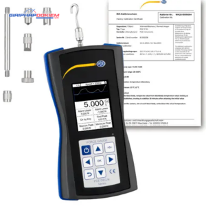 Máy đo lực PCE PCE-DFG N 5-ICA bao gồm Giấy chứng nhận hiệu chuẩn ISO