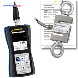 Máy đo lực PCE PCE-DFG N 1K-ICA bao gồm Giấy chứng nhận hiệu chuẩn ISO