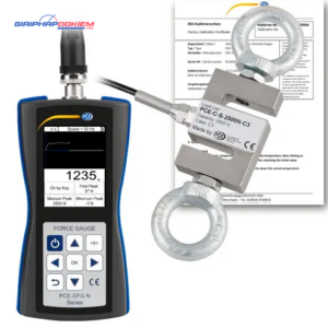 Máy đo lực PCE PCE-DFG N 2.5K-ICA bao gồm Giấy chứng nhận hiệu chuẩn ISO