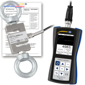 Máy đo lực PCE PCE-DFG N 5K-ICA bao gồm Giấy chứng nhận hiệu chuẩn ISO