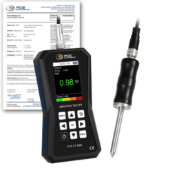 Máy đo gia tốc PCE PCE-VT 3800S-ICA bao gồm Chứng nhận hiệu chuẩn ISO