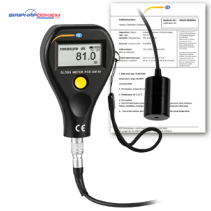 Máy đo độ bóng PCE PCE-GM 80-ICA bao gồm Giấy chứng nhận hiệu chuẩn ISO
