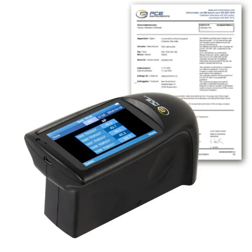 Máy đo độ bóng PCE PCE-IGM 60 ICA bao gồm chứng chỉ hiệu chuẩn ISO