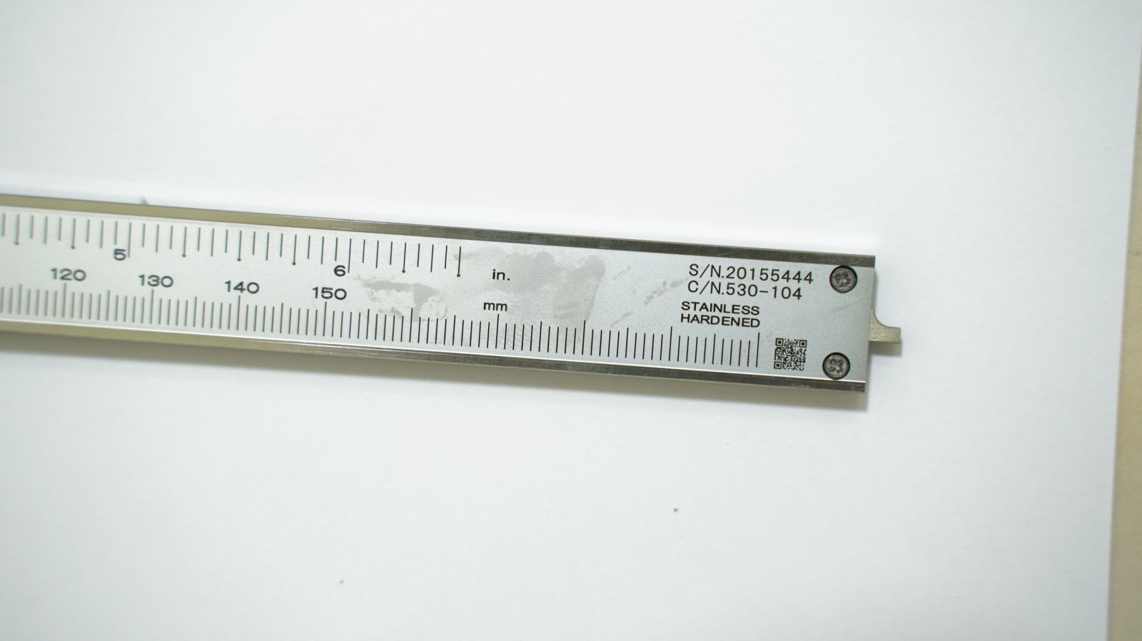 Thước cặp cơ khí Mitutoyo 530-104 0-150mm/6" x 0.05 11 Thước cặp cơ khí Mitutoyo 530-104 0-150mm/6" x 0.05 - Ảnh 3