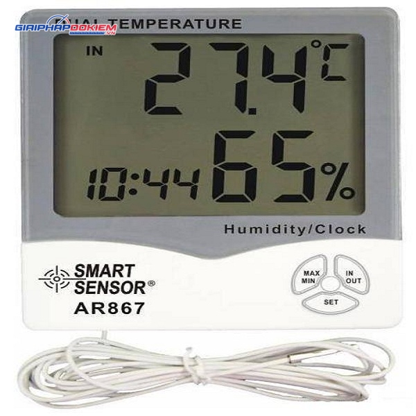 Đồng hồ đo độ ẩm nhiệt độ SMARTSENSOR AR867 4 Đồng hồ do độ ẩm nhiệt độ SMARTSENSOR AR867