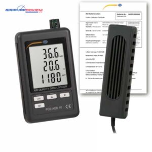 Máy đo chất lượng không khí PCE PCE-AQD 10-ICA bao gồm Giấy chứng nhận hiệu chuẩn ISO