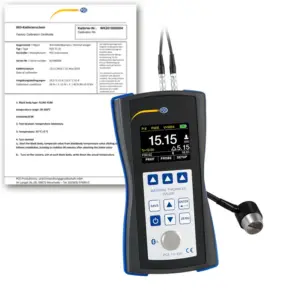 Máy đo độ dày PCE PCE-TG 300-NO2-ICA bao gồm chứng chỉ hiệu chuẩn ISO