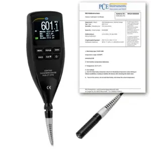 Máy đo độ dày PCE PCE-CT 27FN-ICA bao gồm chứng chỉ hiệu chuẩn ISO