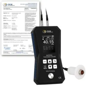 Máy đo độ dày PCE PCE-TG 150A HT-ICA bao gồm chứng chỉ hiệu chuẩn ISO