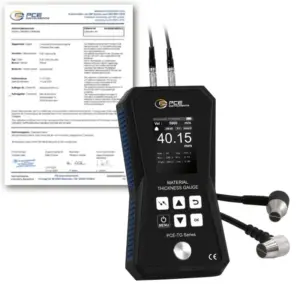 Máy đo độ dày PCE PCE-TG 150A-ICA bao gồm chứng chỉ hiệu chuẩn ISO