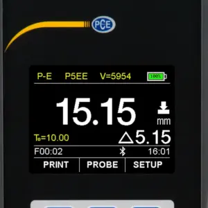 Máy đo độ dày PCE PCE-TG 300-P5EE-ICA bao gồm chứng chỉ hiệu chuẩn ISO 16 pce instruments ultrasonic thickness gauge pce tg 300 p5ee ica incl. iso calibration certificate 6106480 2641919