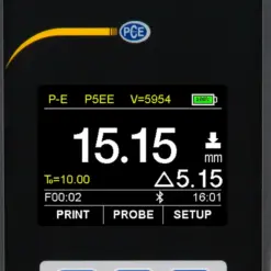 pce instruments ultrasonic thickness tester pce tg 300 no5 90 ica incl. iso calibration certificate 6106809 2644831