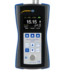 pce instruments ultrasonic thickness tester pce tg 300 no5 90 ica incl. iso calibration certificate 6106809 2644834