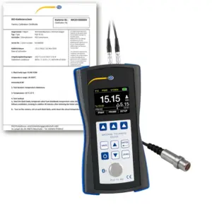 Máy đo độ dày PCE PCE-TG 300-NO5-ICA bao gồm chứng chỉ hiệu chuẩn ISO