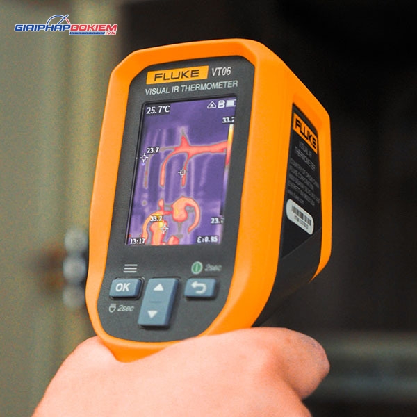 Máy đo nhiệt độ hồng ngoại Fluke VT06 8 Máy đo nhiệt độ hồng ngoại Fluke VT06 - Ảnh 2