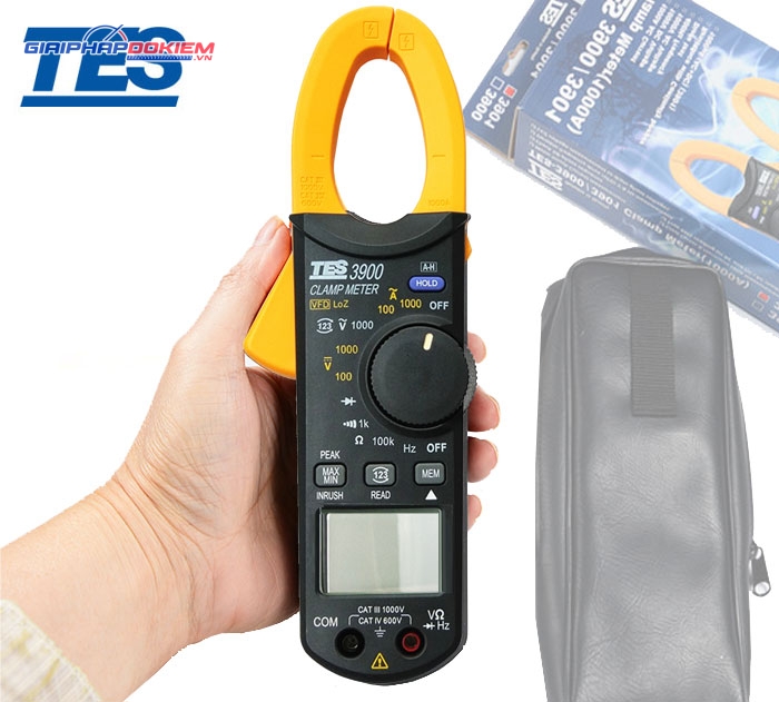 Ampe kìm đo dòng AC/DC TES 3910 12 Ampe kìm đo dòng AC/DC TES 3910 - Ảnh 5