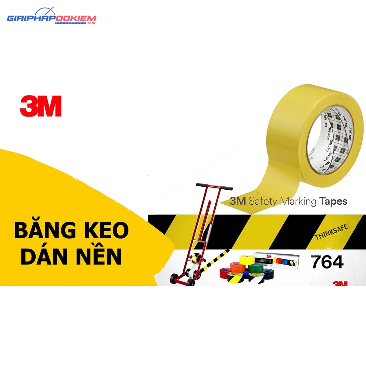 Băng Keo Dán Nền 3M 764 5CM X 33M 5 Băng Keo Dán Nền 3M 764 5CM X 33M - Ảnh 4