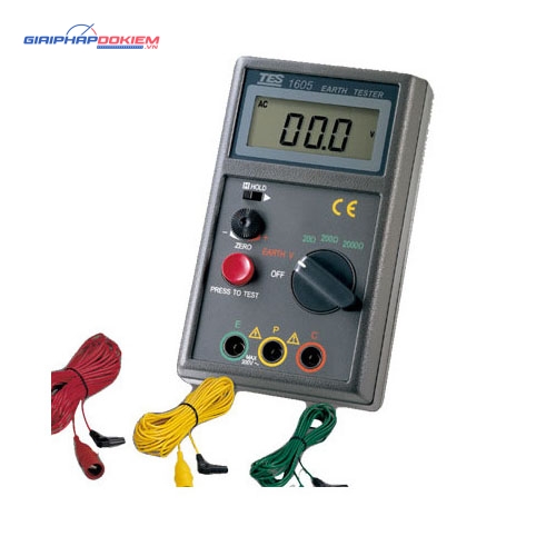 Máy đo điện trở đất TES 1605 12 Máy đo điện trở đất TES 1605