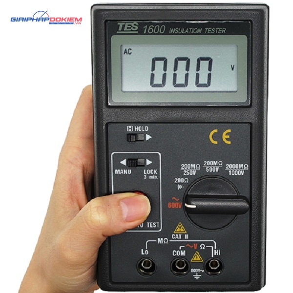 Máy đo điện trở cách điện TES-1600 12 Máy đo điện trở cách điện TES-1600