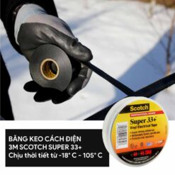 Băng keo cách điện vinyl 3M Scotch Super 33+ 8 bang keo cach dien vinyl 3m scotch super 33 Super 33 Plus Web