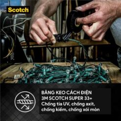 Băng keo cách điện vinyl 3M Scotch Super 33+ 9 bang keo cach dien vinyl 3m scotch super 33 Super 33 Plus Web 4