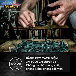 Băng keo cách điện vinyl 3M Scotch Super 33+ 9 bang keo cach dien vinyl 3m scotch super 33 Super 33 Plus Web 4