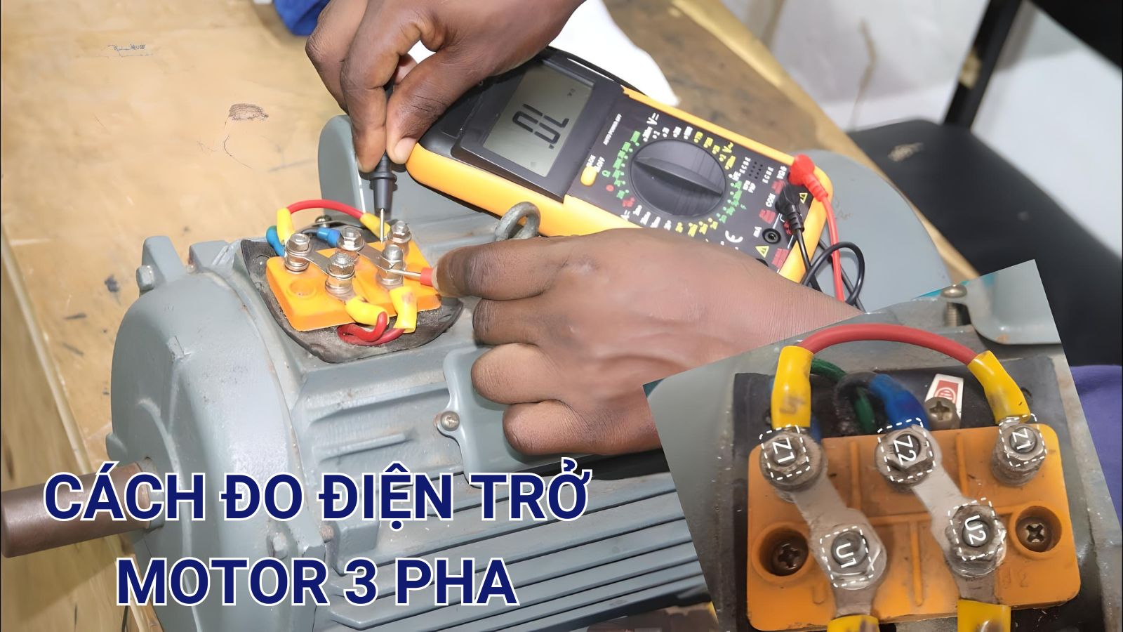 Hướng Dẫn Cách Đo Điện Trở Motor 3 Pha Chính Xác Nhanh Nhất 2 Cách đo điện trở motor 3 pha
