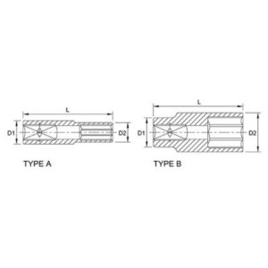 Tuýp lục giác dài 1/4" TOPTUL BBEE 3 Tuýp lục giác dài 1/4