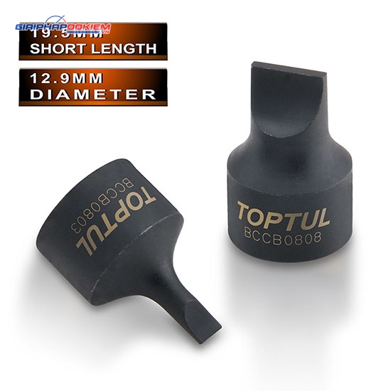 Tuýp đen 1/4" mũi dẹt Toptul BCCB 1 Tuýp đen 1/4" mũi dẹt Toptul BCCB