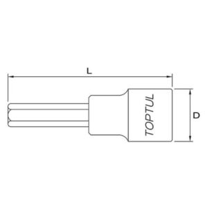 Vít lục giác dài 1/2