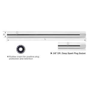 Tuýp mỡ Bugi dài 3/8" TOPTUL BSBA